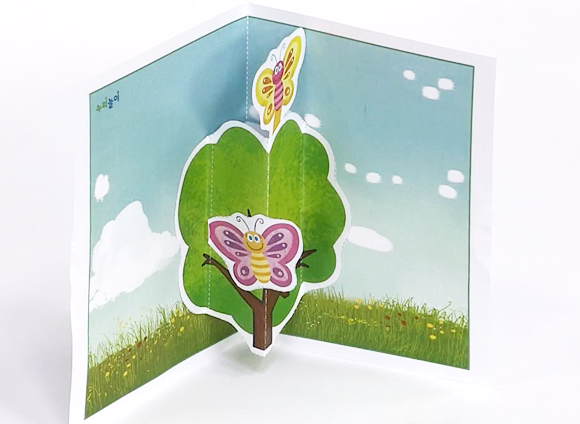  팝업카드 [꽃을 찾는 나비] 만드는 방법 